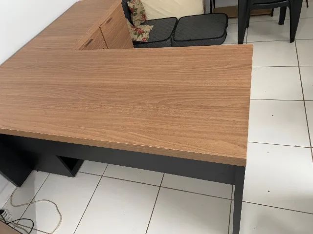 Mesa para escritório modelo presidente nova 100% em MDF - Foto 5