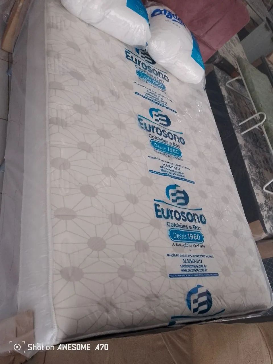Cama Box Eurosono mola ensacada a pronta entrega 