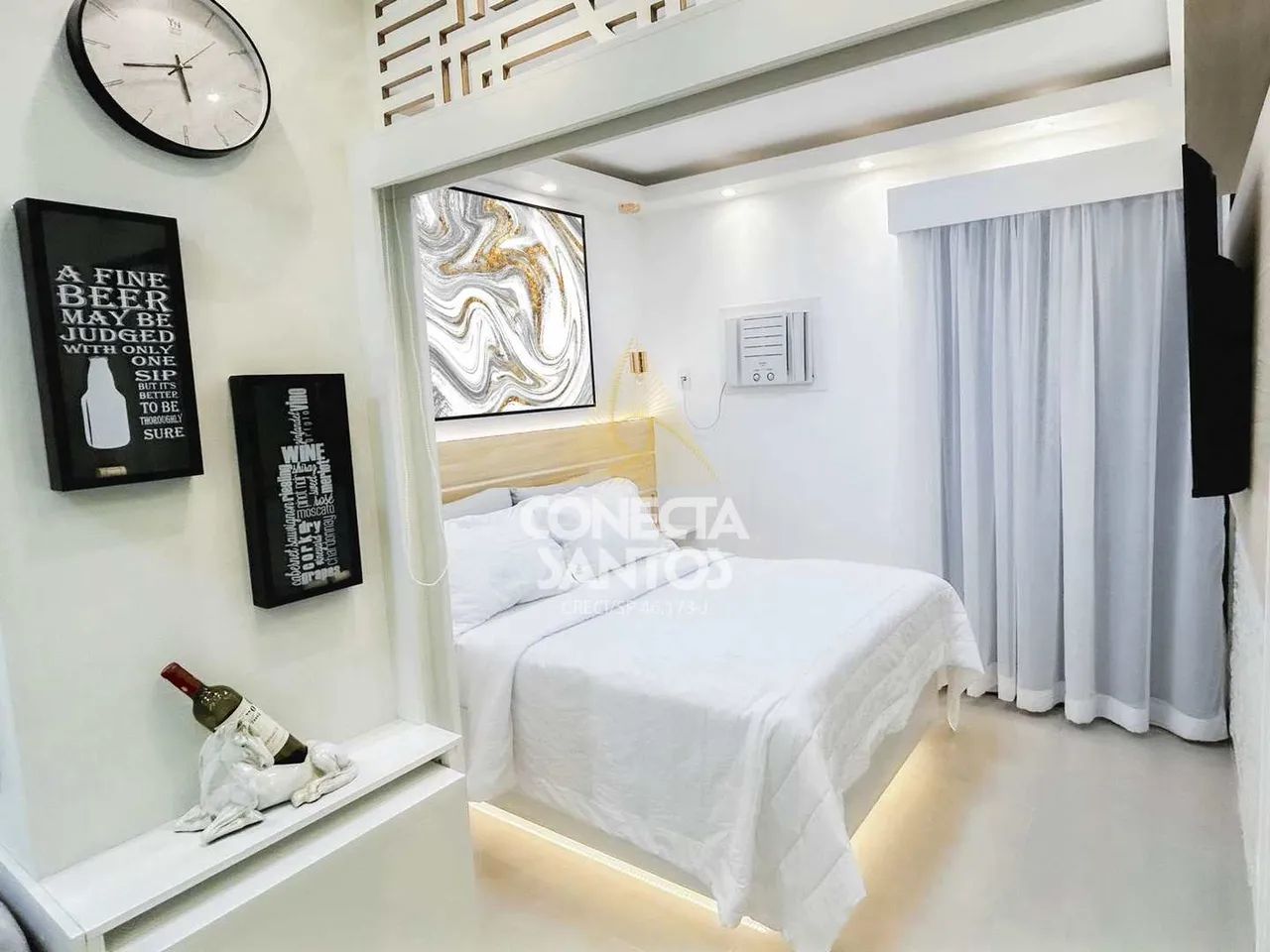 FLAT MOBILIADO São Vicente - R$ 320 mil, Cod: 1544 - Foto 3