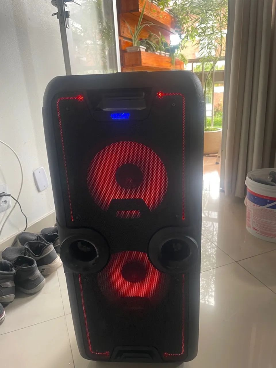 Caixa de som potente 540w