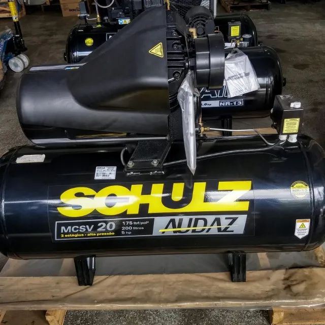 Compressor Industrial Schulz Audaz MCSV 20 Pés 200 Litros 5CV  - Foto 4