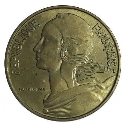 Moedas 10 e 20 Centimes 1969 - 1967 França - Foto 4