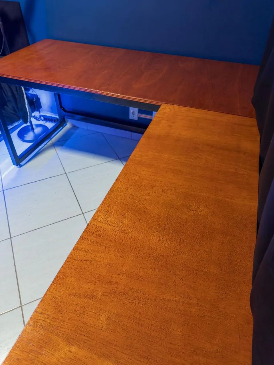 Escrivaninha Estilo Industrial em L sob medida!!! Mesa home office escritório! - Foto 4