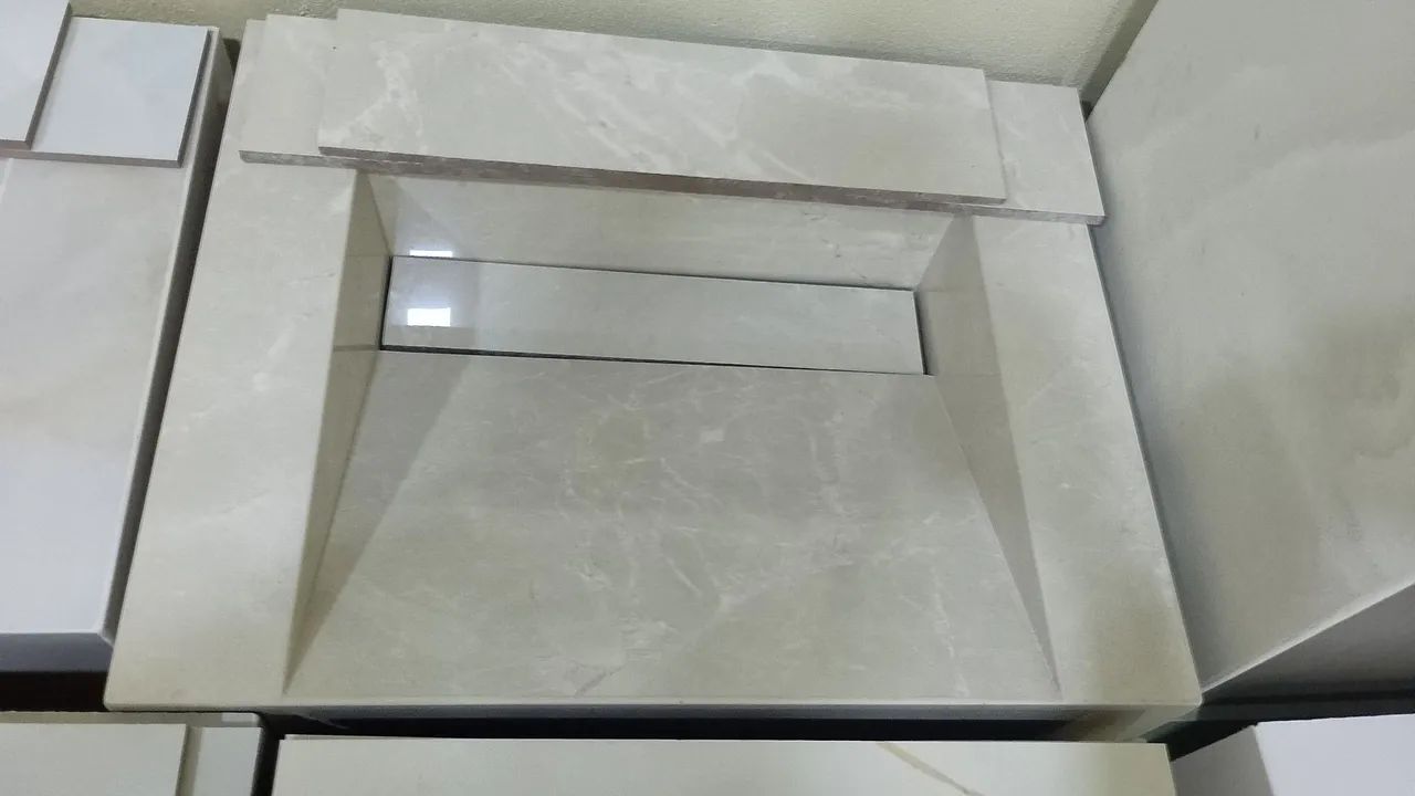 Pia em porcelanato com design moderno