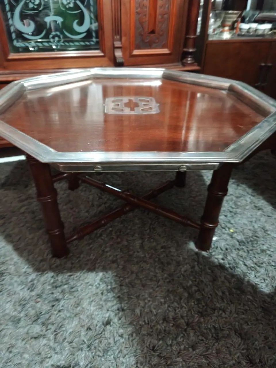 mesa de canto com borda em.prata  - Foto 5