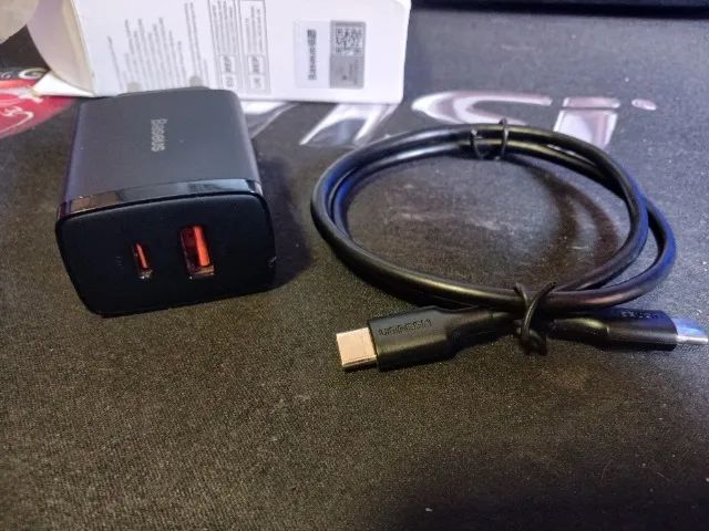 Carregador Turbo 20w Baseus + Cabo Ugreen 50cm Cor Preto - Foto 5