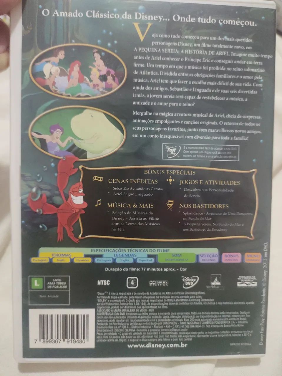 DVD A Pequena Sereia: A História de Ariel - Foto 2