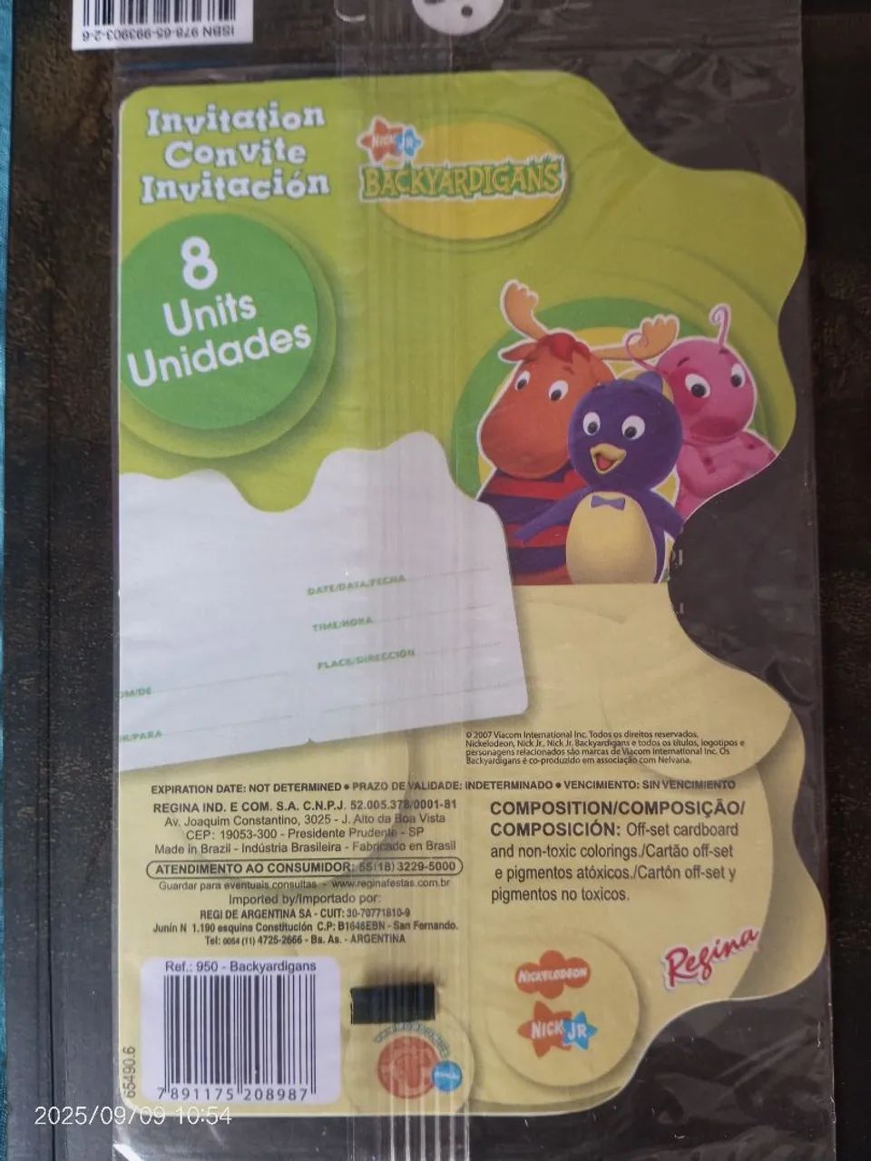Convites de Aniversário Backyardigans 5 pacotes - novo  - Foto 2