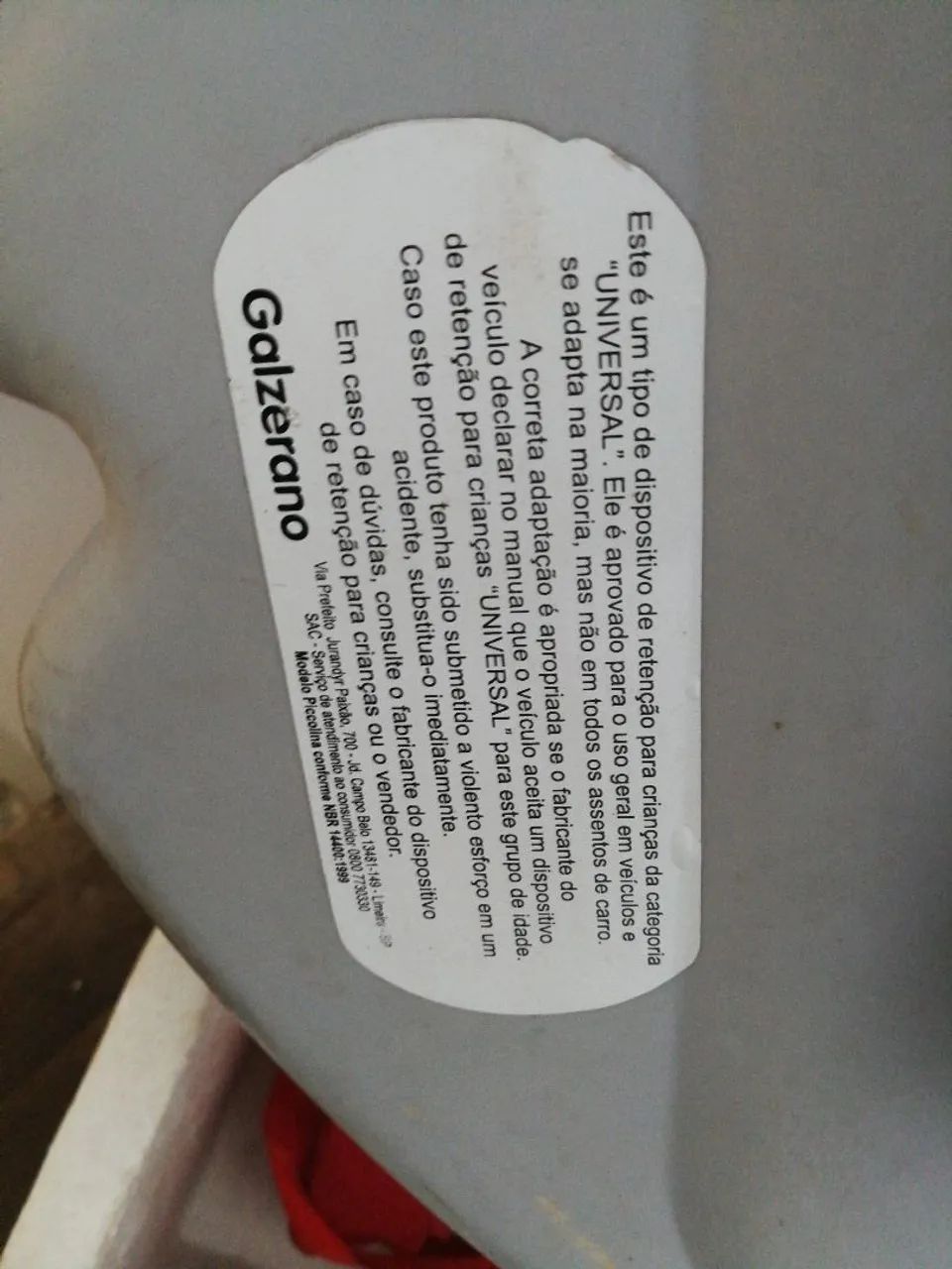 Cadeirinha de bebê Galzerano - Foto 2