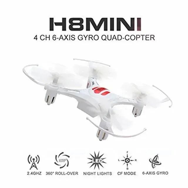 Drone H8 Mini 2.4g 4ch - Original cor branco - Foto 2