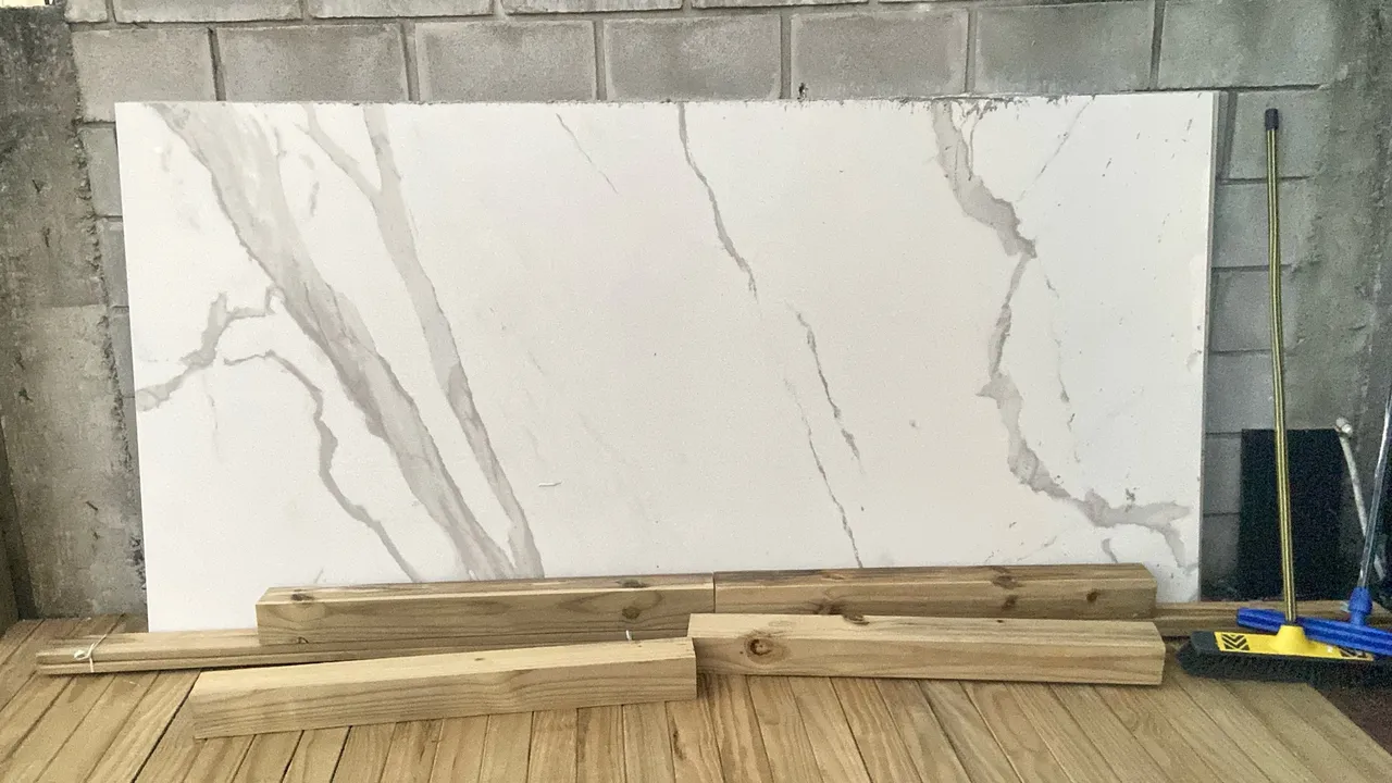 Duas peças Piso de Porcelanato Branco - aceito cartão