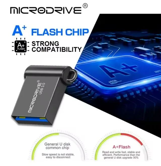 Pendrive Microdrive Super Mini 32gb Preto - Foto 2