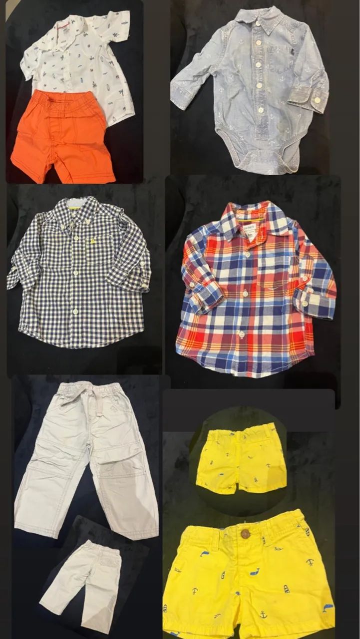 Lote de Roupas Masculinas para Bebê - Tamanhos Variados - Foto 4