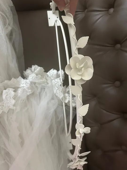 Dossel em ferro com Mosquiteiro para Berço - Foto 2