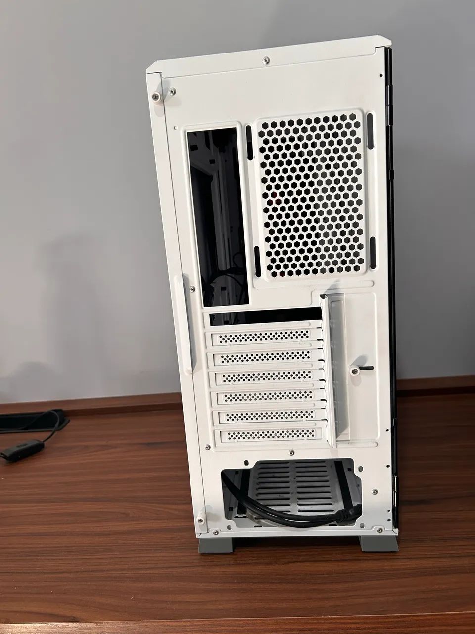 GABINETE GAMER PICHAU POUTER 3 LATERAL DE VIDRO BRANCO, PG-P03-WT - Foto 2