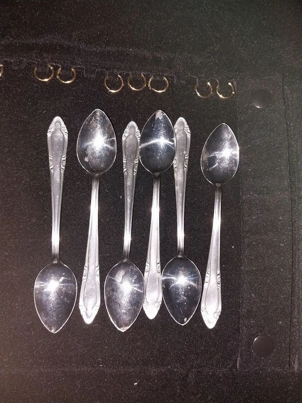 Conjunto de 6 colheres de chá em inox wolf