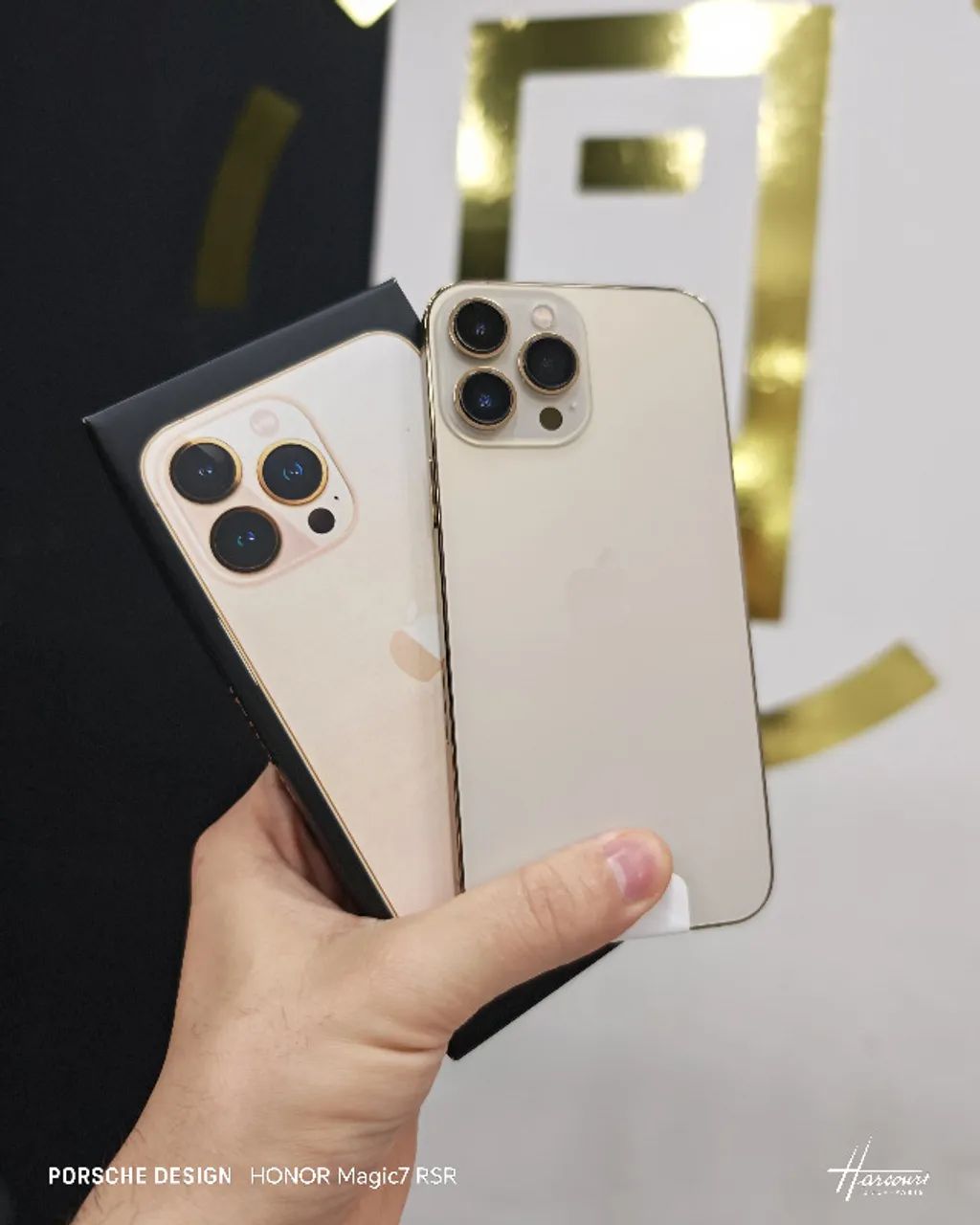 Celular iPhone 13 Pro Max/ 128gb / Dourado / 100% de Bateria