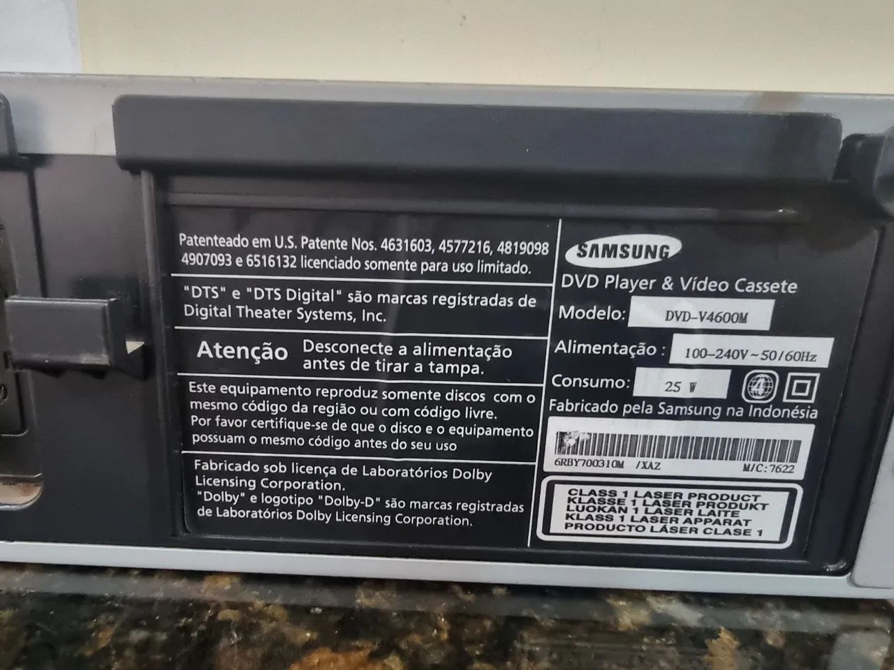 Samsung DVD-V4600M DVD and VHS64289865897985123