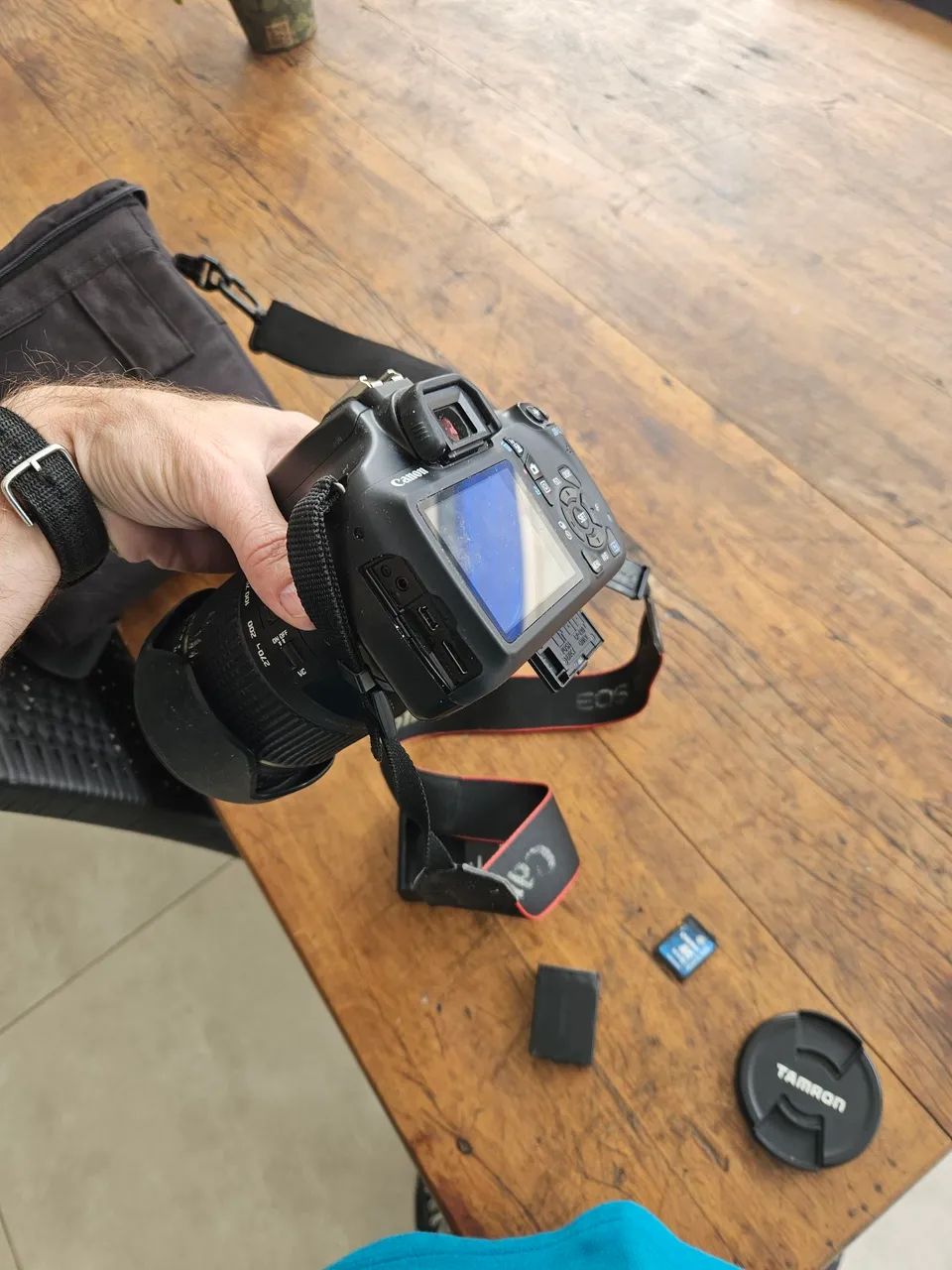 Câmera Canon EOS Rebel + Lente automática longa - Foto 6