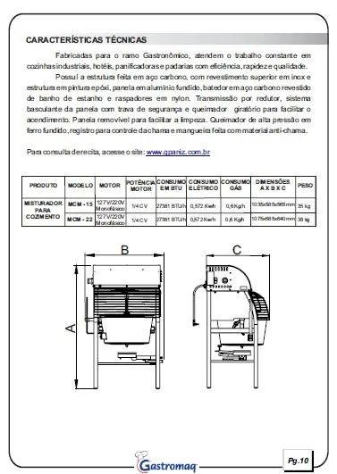 Máquina de Cozimento e Misturadora 15 Kg Mcm15 - Gastromaq - Foto 3