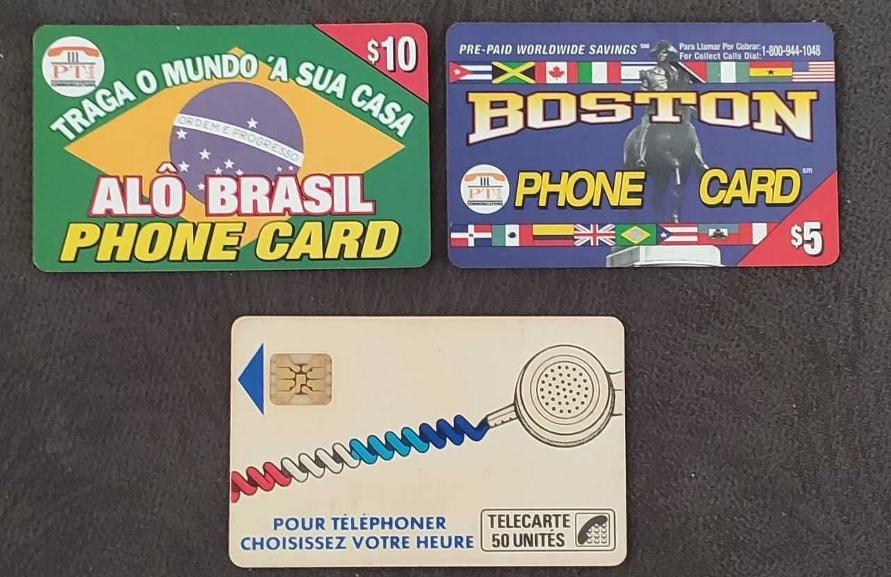 Coleção de Cartões Telefônicos Japoneses, EUA e Francês  - Foto 2