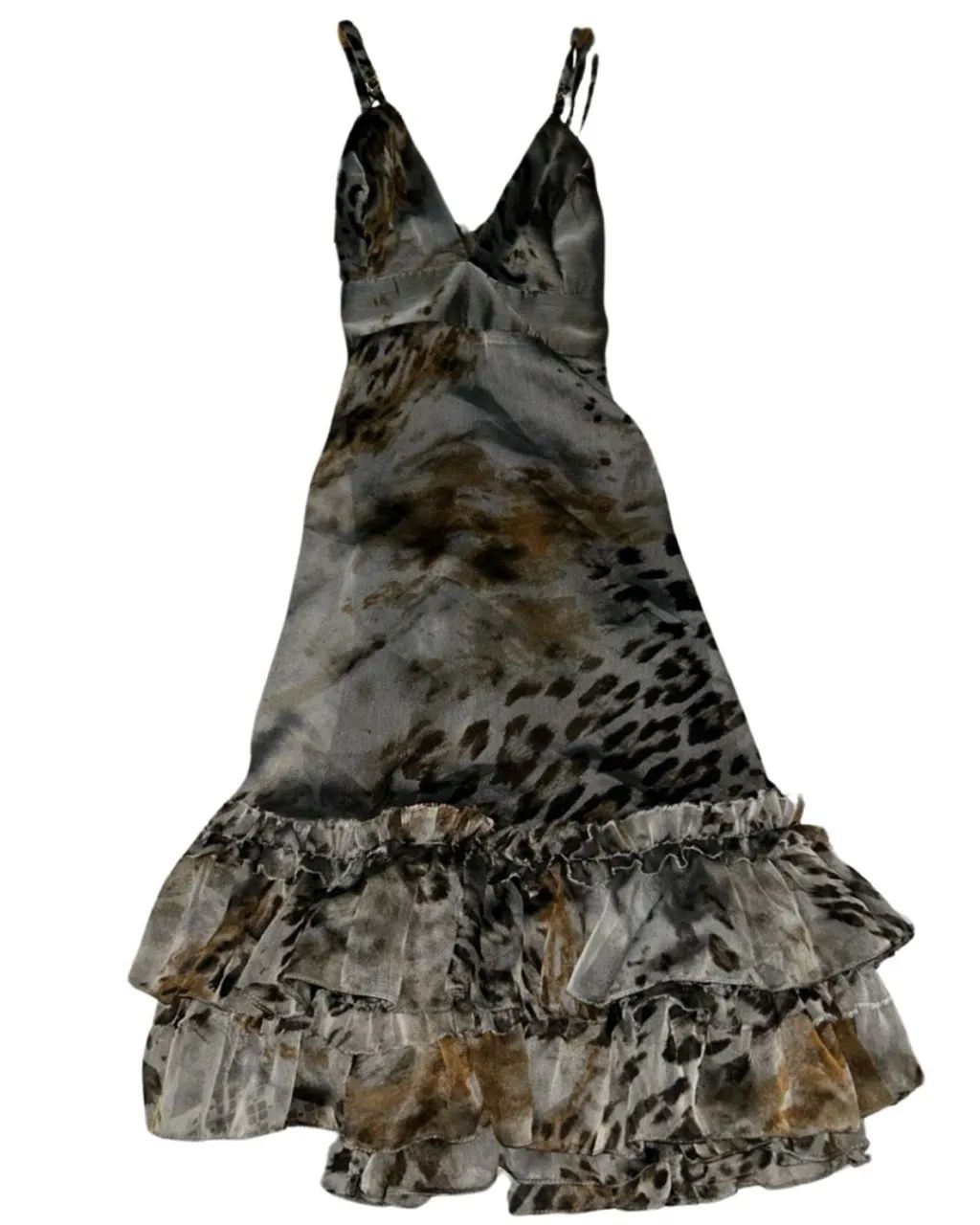 Vestido Kadosh de seda estampado animal print - Foto 2