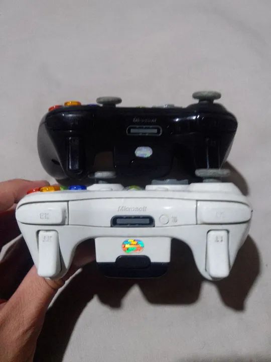 Controle x box x-box 360 branco white  - Foto 4