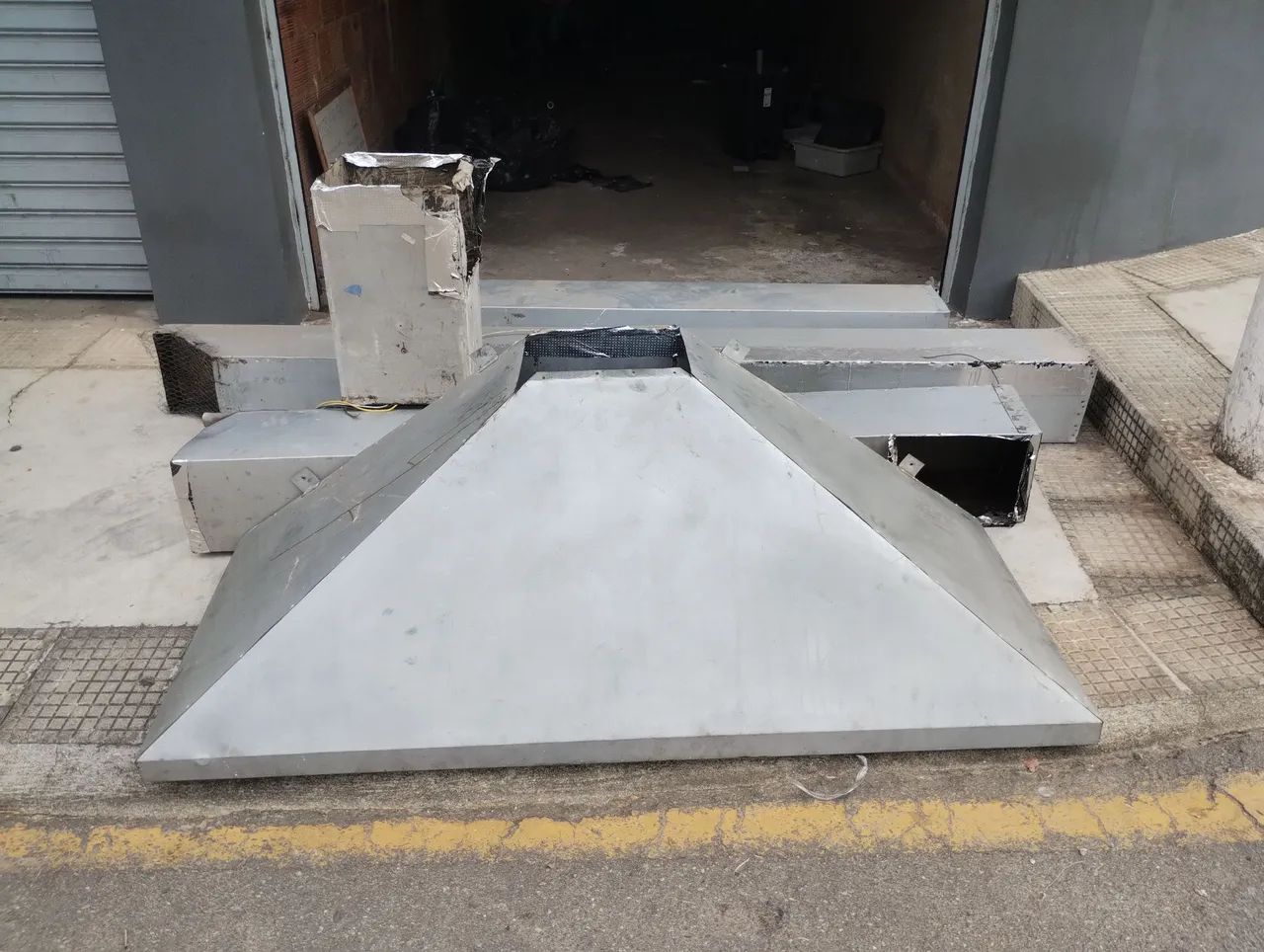 Coifa aço galvanizado 170x70