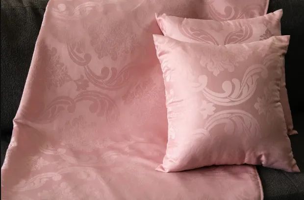 Capa de almofada 42x42 jacquard rose - Foto 2