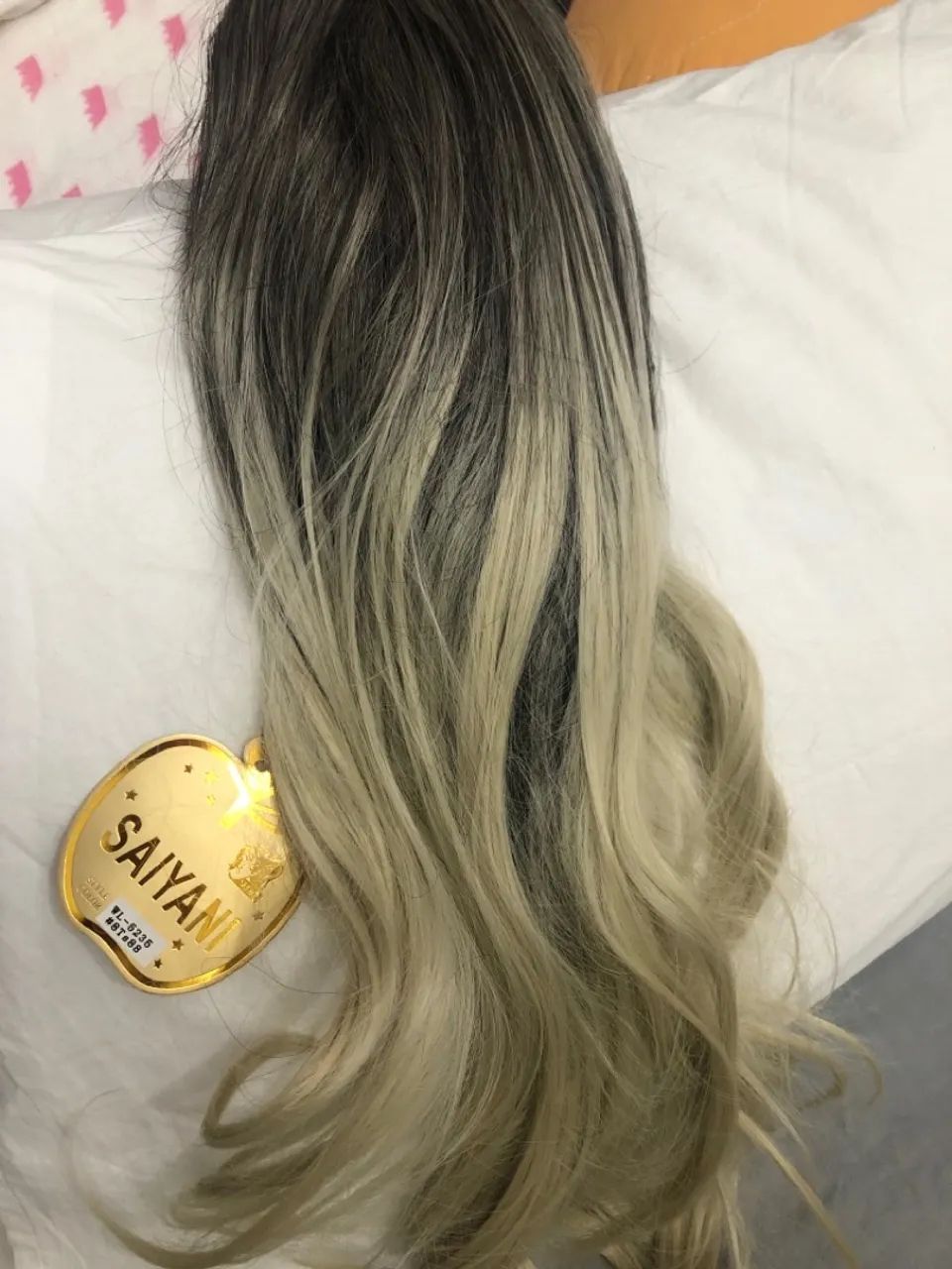 Peruca Loiro Ombre Hair Saiyani