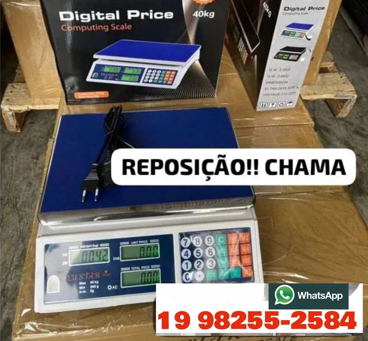 Balança Digital Comercial 40kg Lilstar - Foto 3