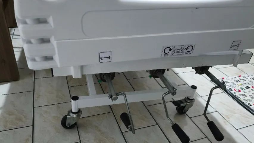 Cama Hospitalar 3 Movimentos Manual + Colchão + colchao pneumatico - Foto 5