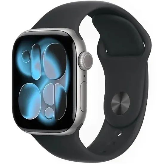 Apple Watch Series 11 46MM - Cinza Espacial e Pulseira Esportiva Preta - Lacrado