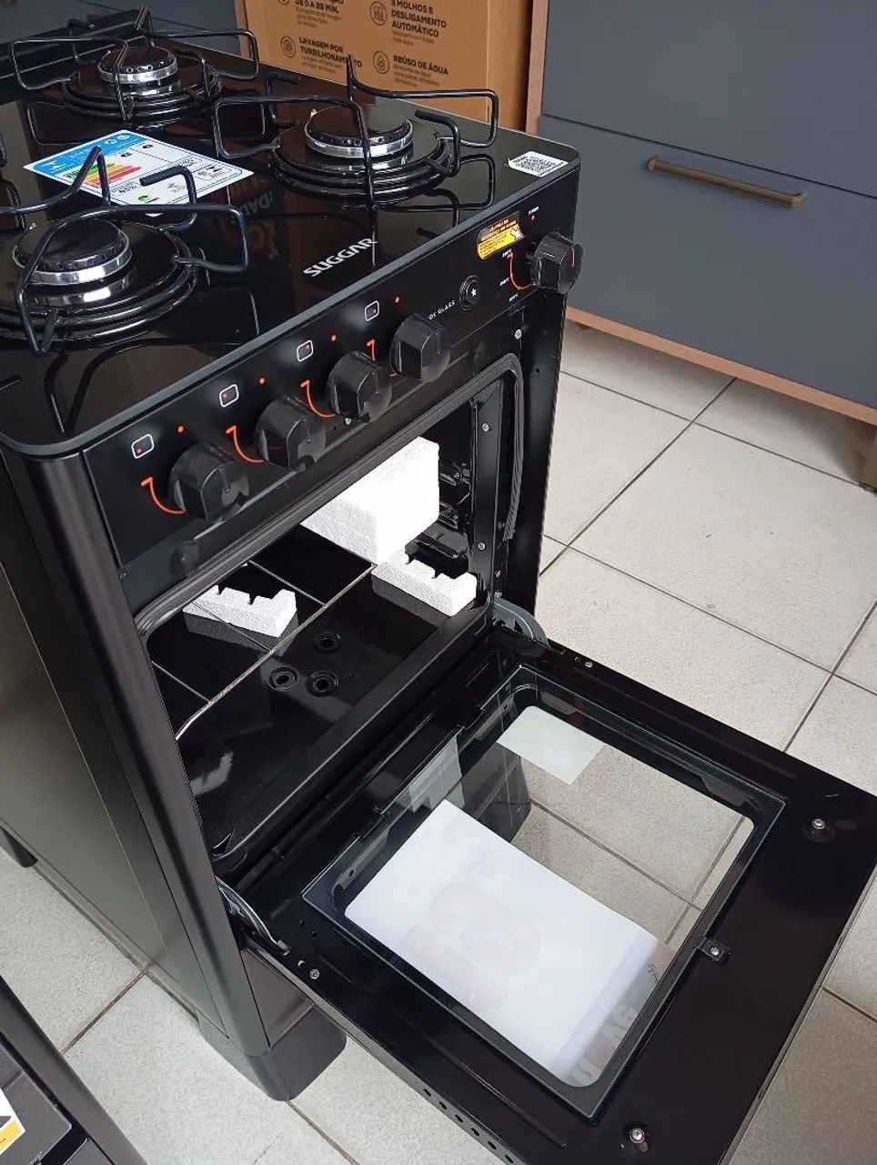 Fogão Suggar Neo Glass 4 Bocas - Foto 3