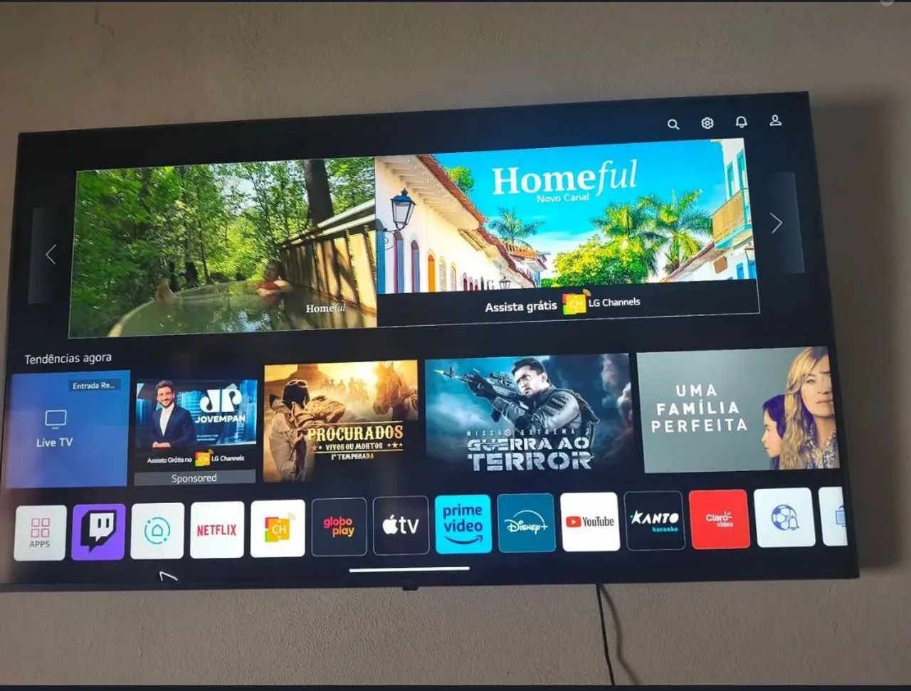 TV LG smart 4k compatibilidade Alexia 50 polegadas bluetooth wi-fi controle muito nova  - Foto 2