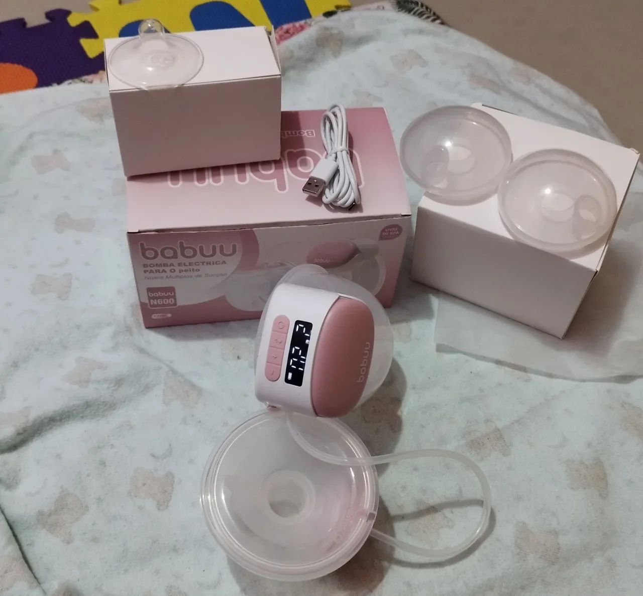 Bomba de Leite Elétrica Babuu N600 - Nova