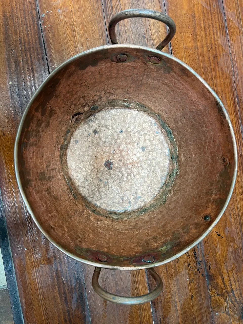 Tacho de cobre Antigo e Martelado - Foto 4