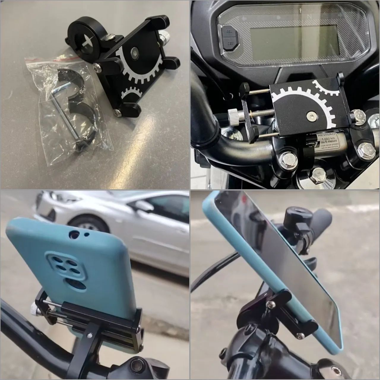 Suporte celular moto e bicicleta