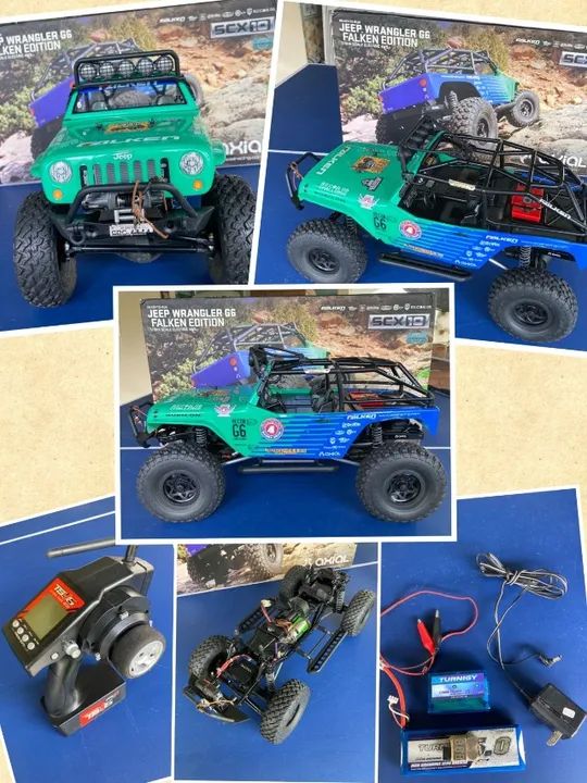 Carrinho de controle remoto rock crawler RC AXIAL SCX 1/10 - JEEP - Foto 2