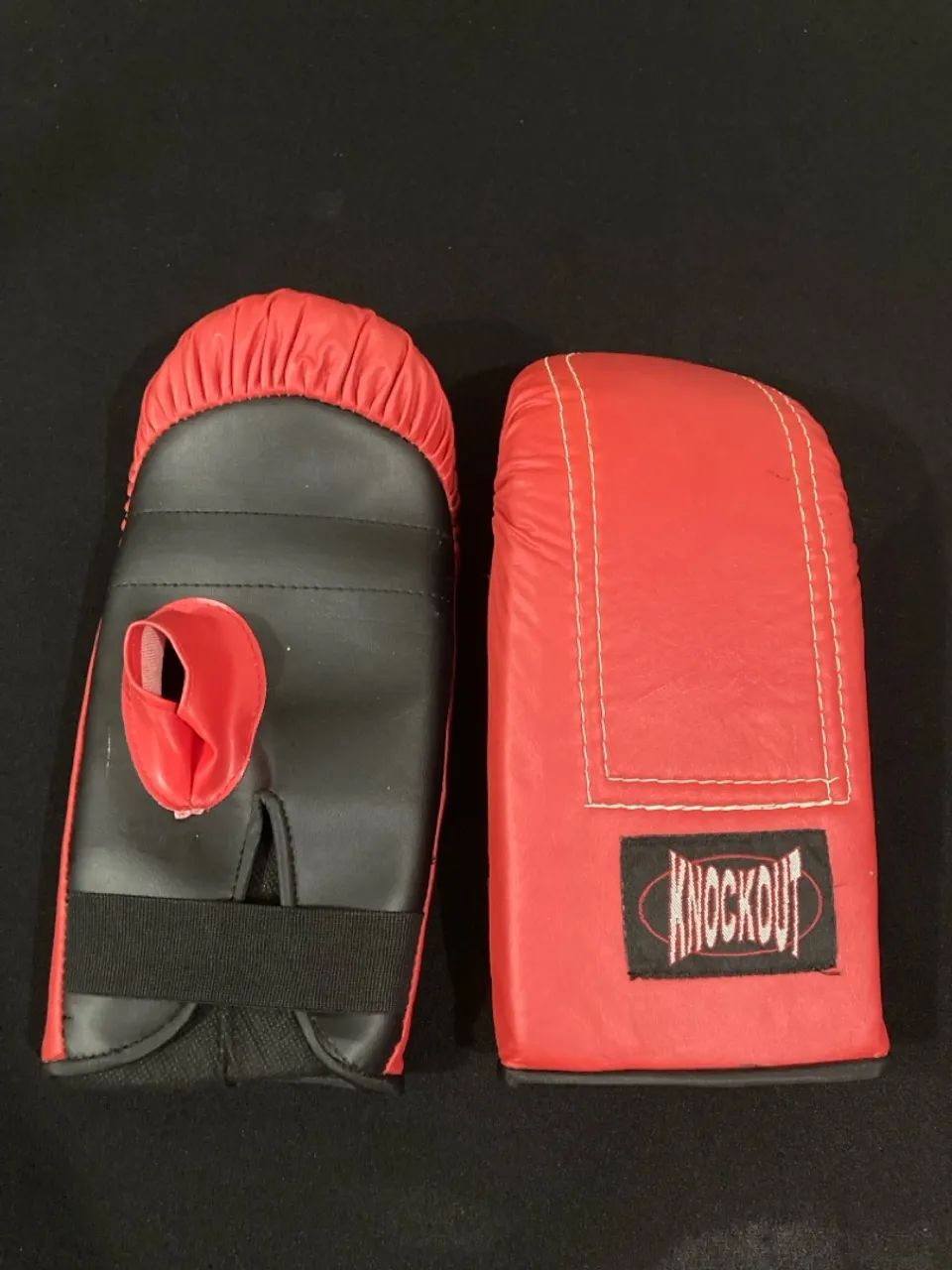 Manoplas de Boxe Knockout - Vermelhas - Foto 2