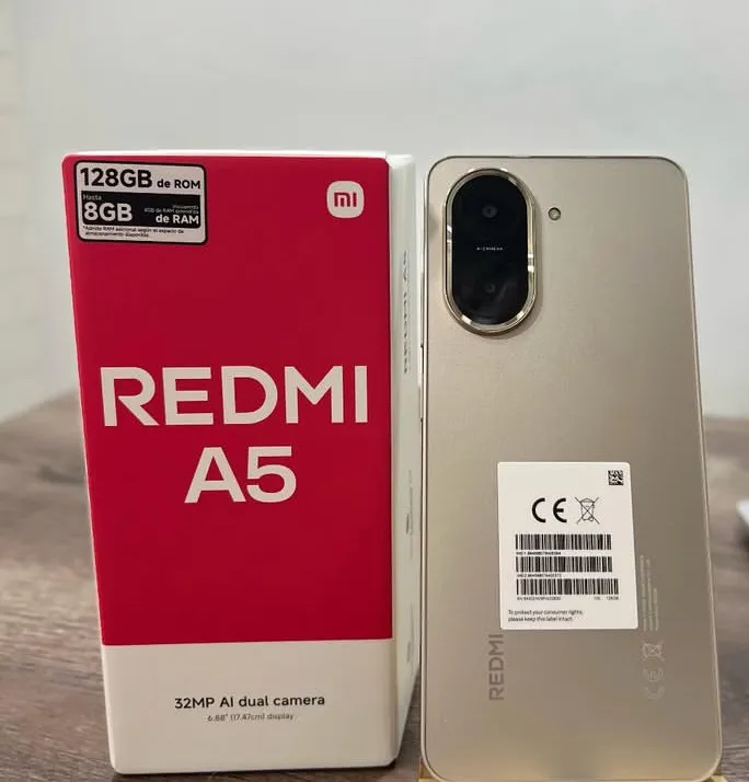 Redmi A5 128GB/08GB RAM Novo Lacrado Dourado Entregamos Garantja Capa e Película
