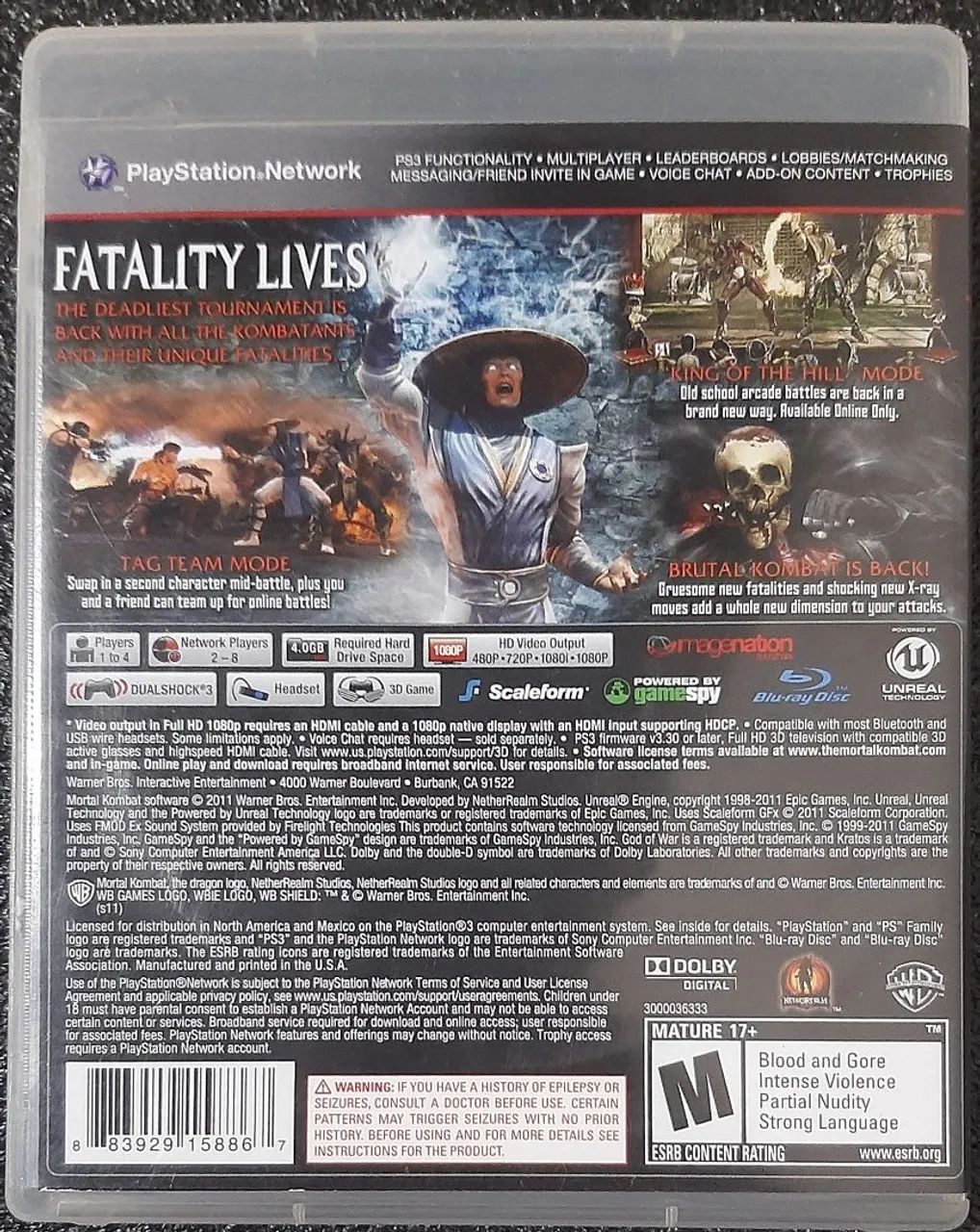 Mortal Kombat - PS3 semi-novo - Foto 4