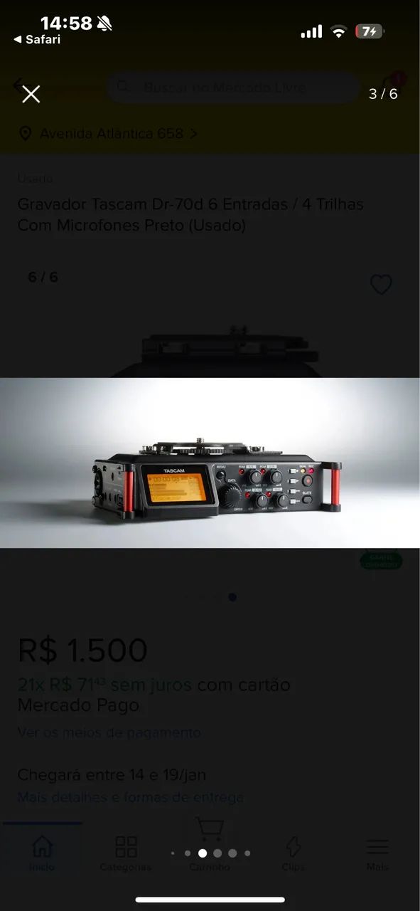 Tascam DR-70d