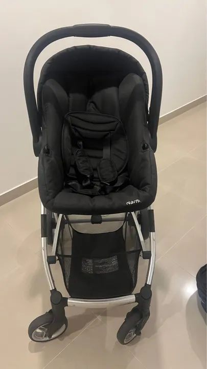 Conjunto de bebê conforto e carrinho infanti - semi novo - Foto 5