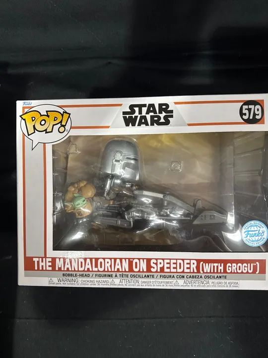 Funko pop Star Wars The mandalorian on speeder 