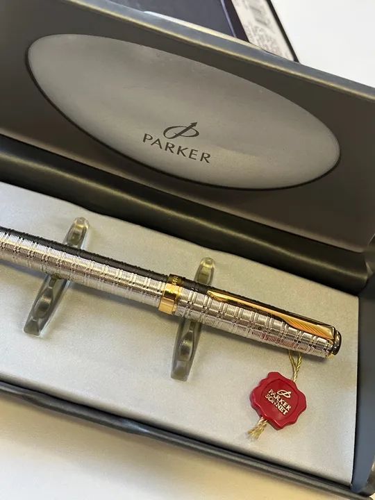 Caneta Tinteiro, Parker Silver Tartan GT SONNET  - Foto 2