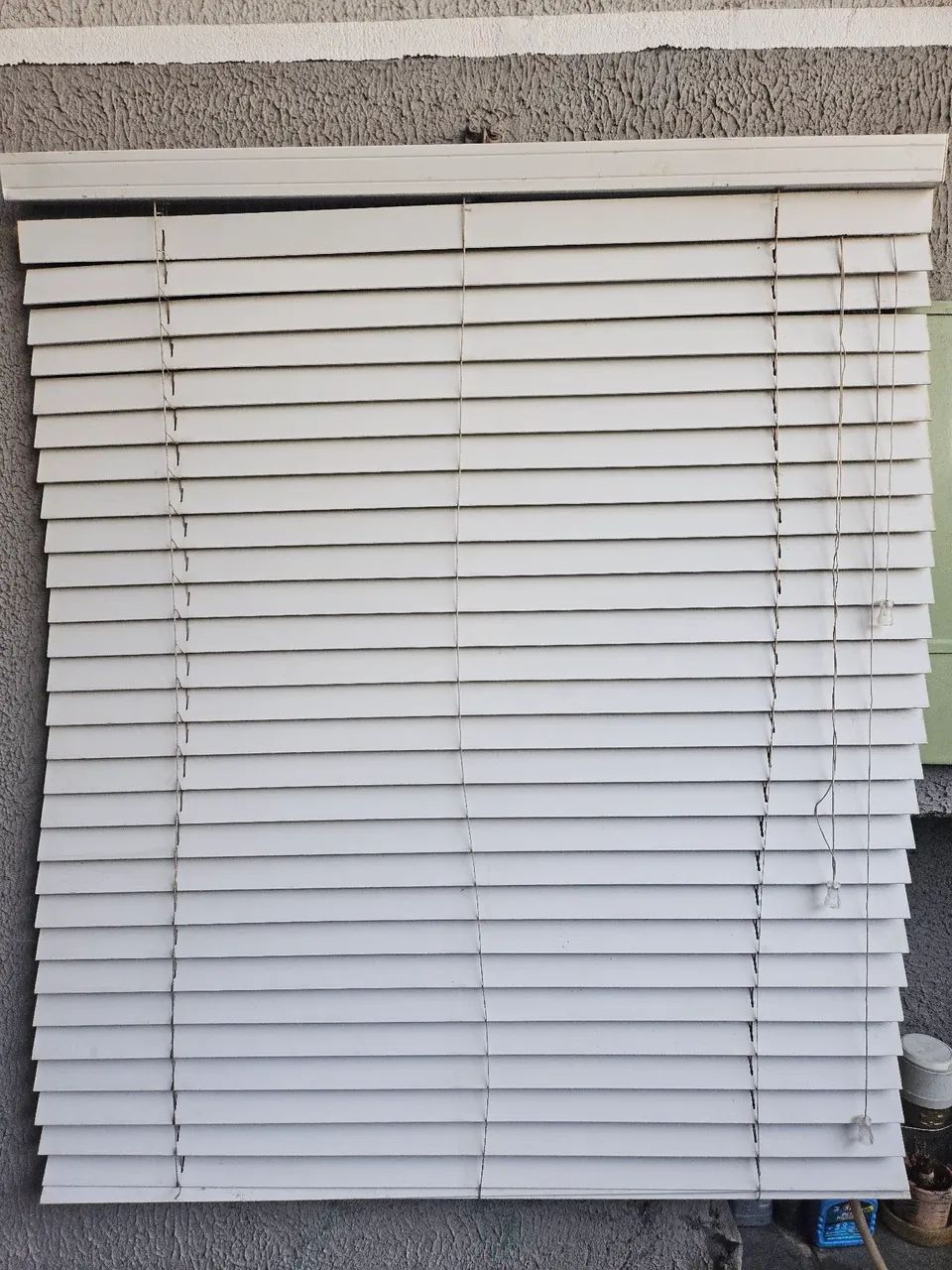 Persianas de pvc branca