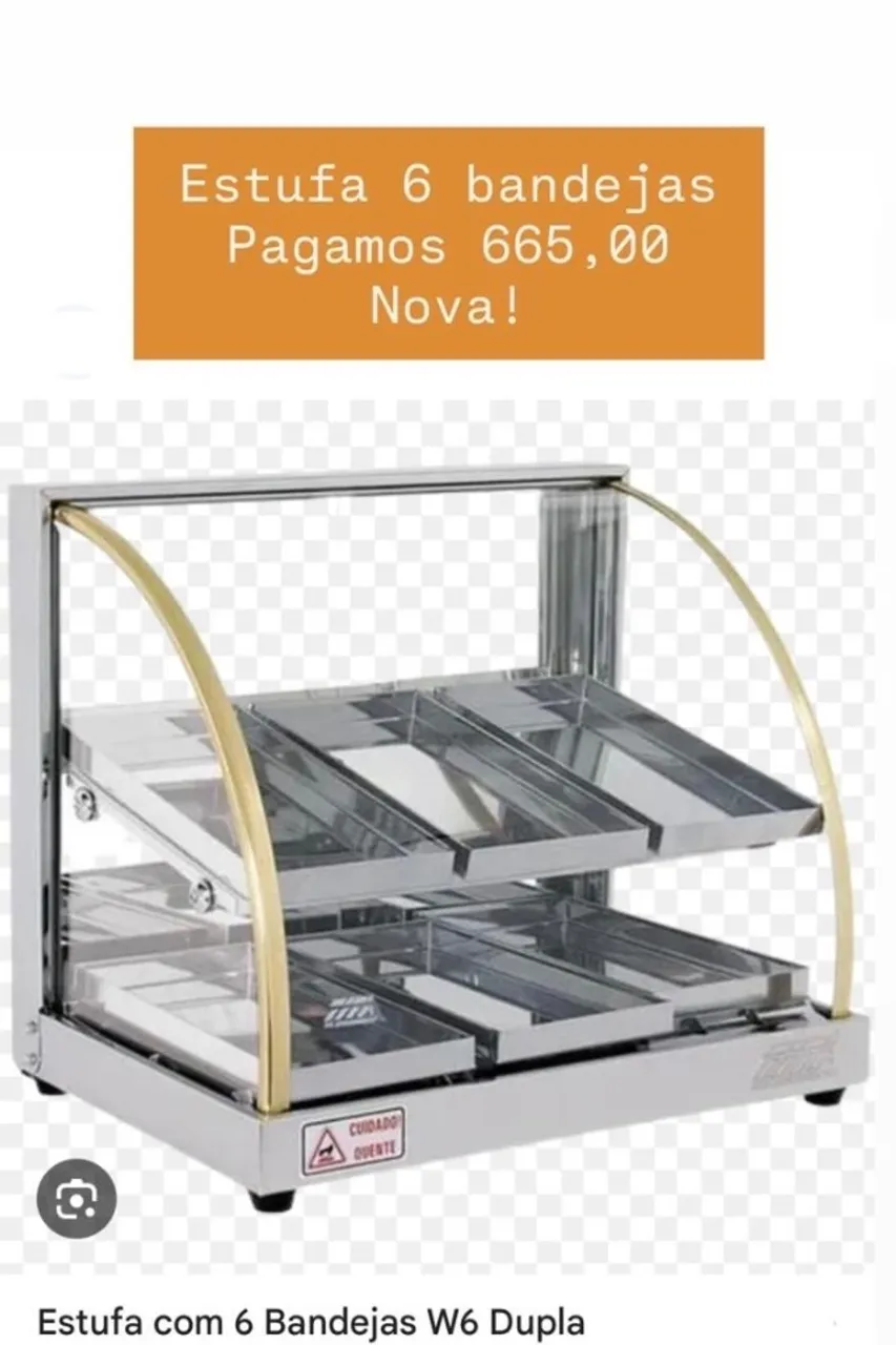 Estufa para salgados