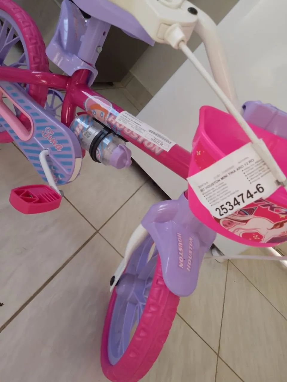 Bicicleta Infantil Rosa - 12 Polegadas - Foto 3