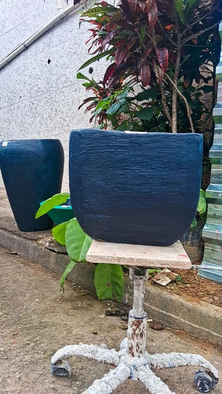 Vasos de planta de cimento 